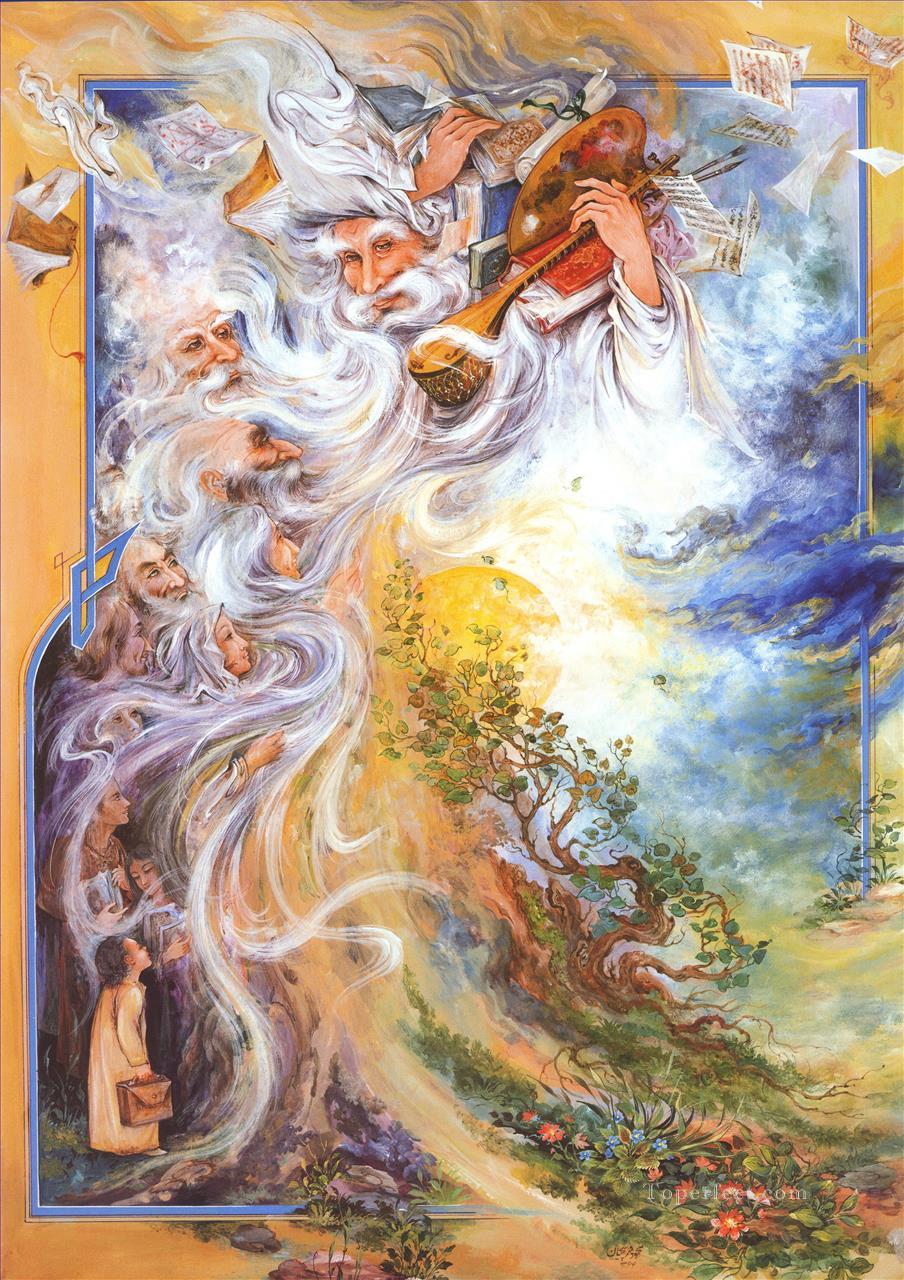 Del polvo al polvo Persian Miniatures Fairy Tales Oil Paintings